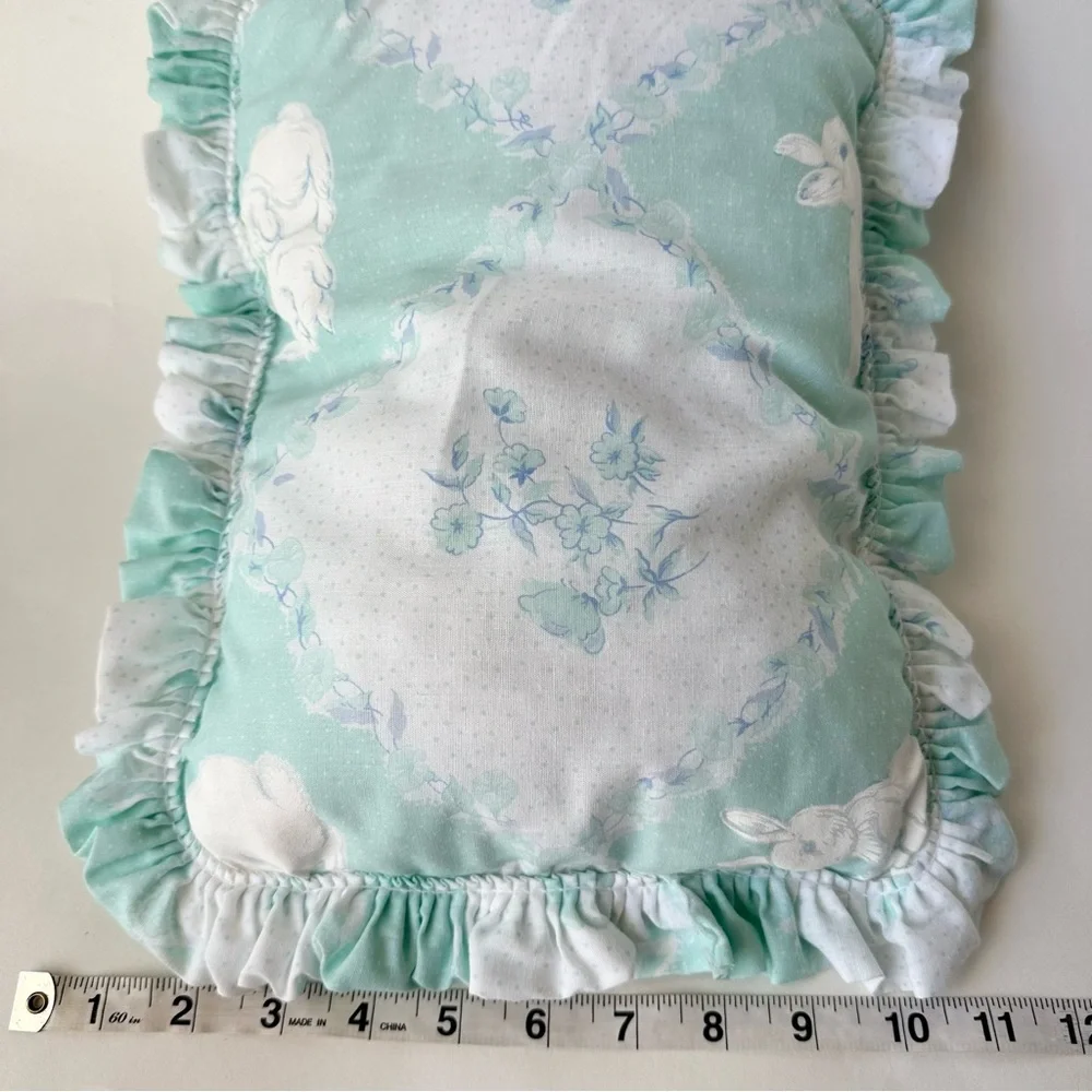 Vintage Bunny Print Pillow